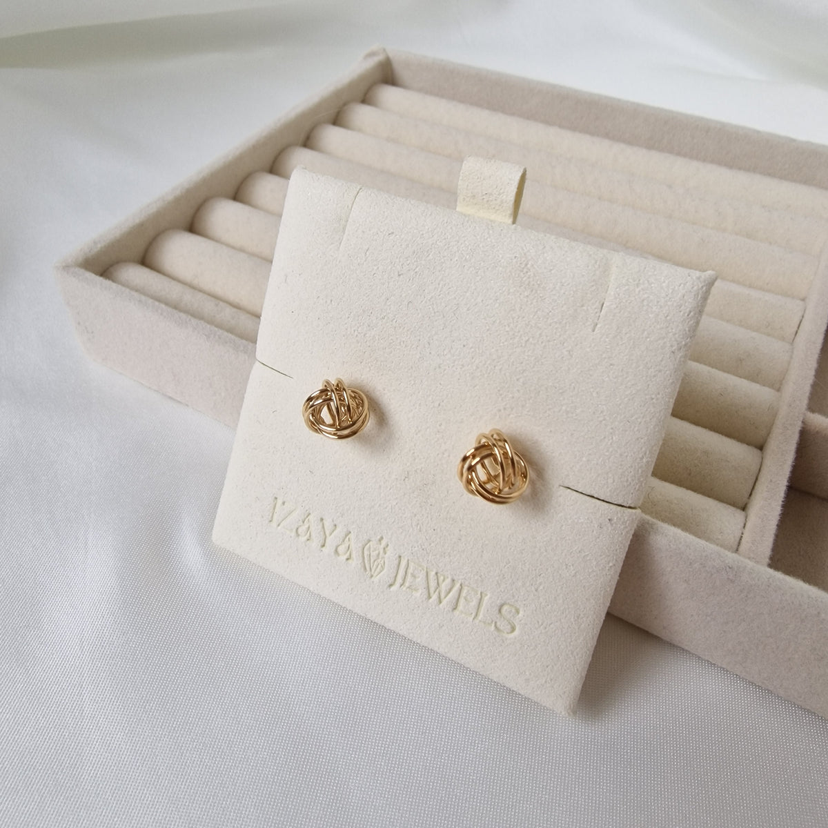 Infinity Gold Studs