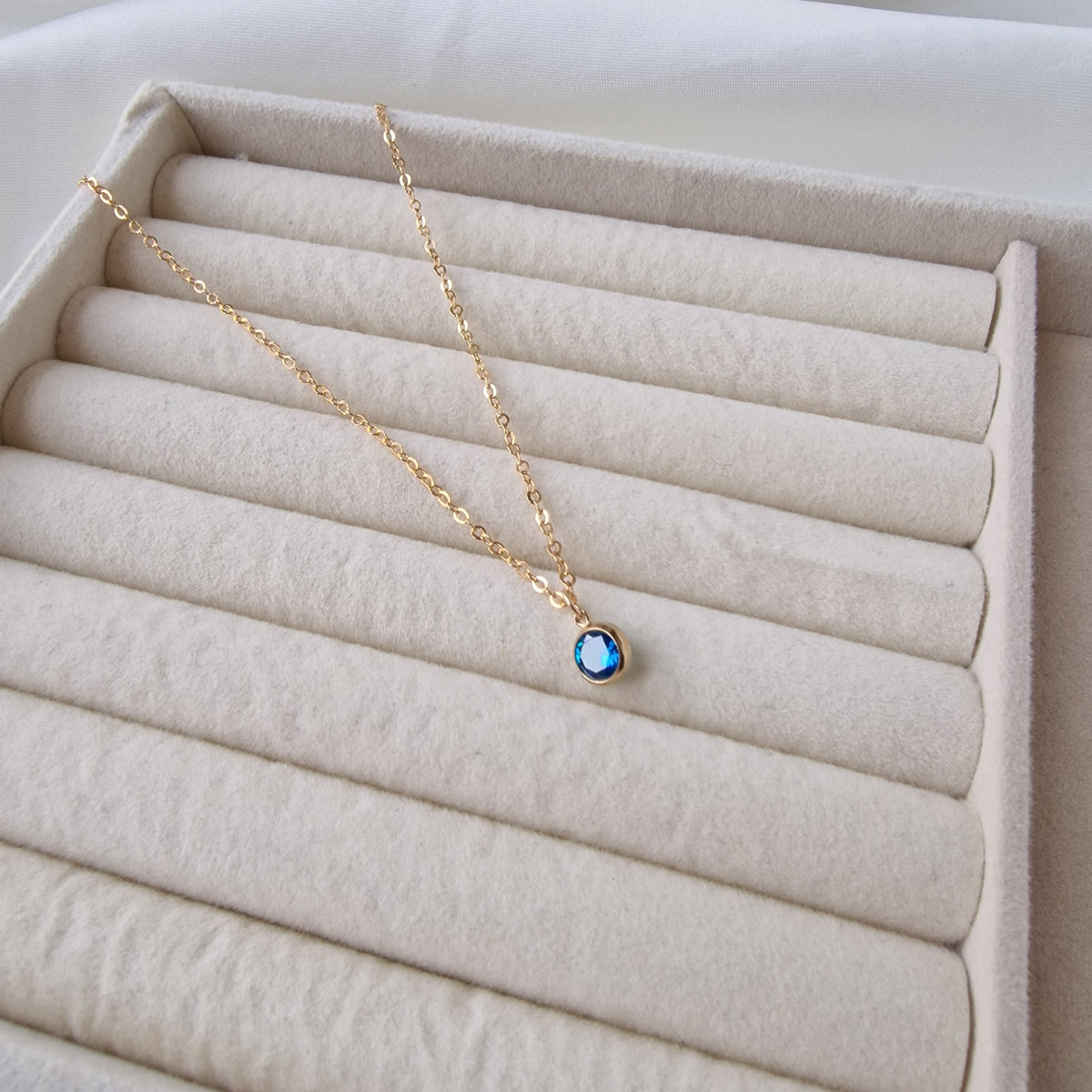 Azure Glow - Charm Necklace