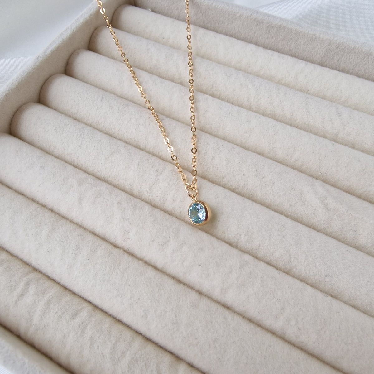 Azure Glow - Charm Necklace