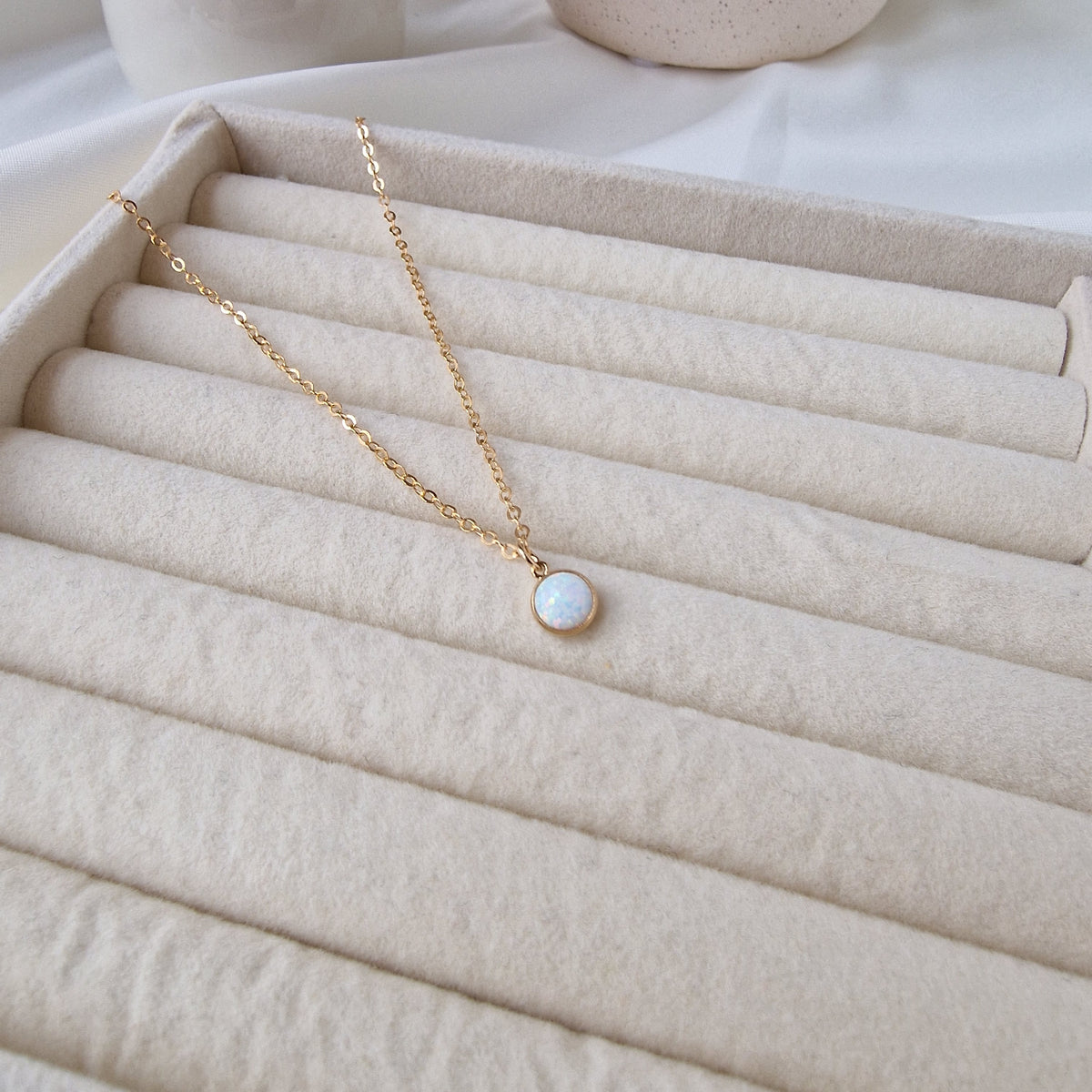Azure Glow - Charm Necklace