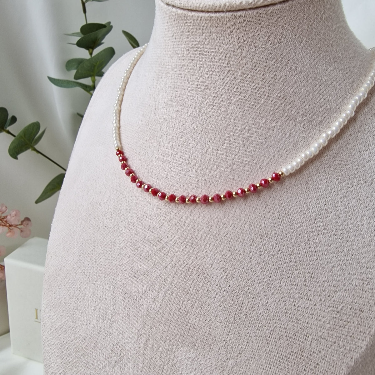 Red Blossom Necklace