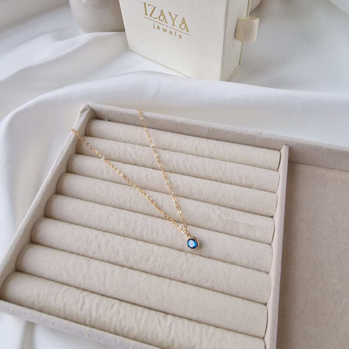 Azure Glow - Charm Necklace